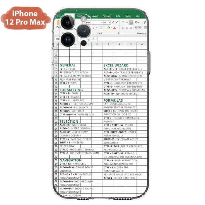 Personalized Excel Phone Case - Gift Idea For Excel Lovers - Cases For iPhone/Samsung