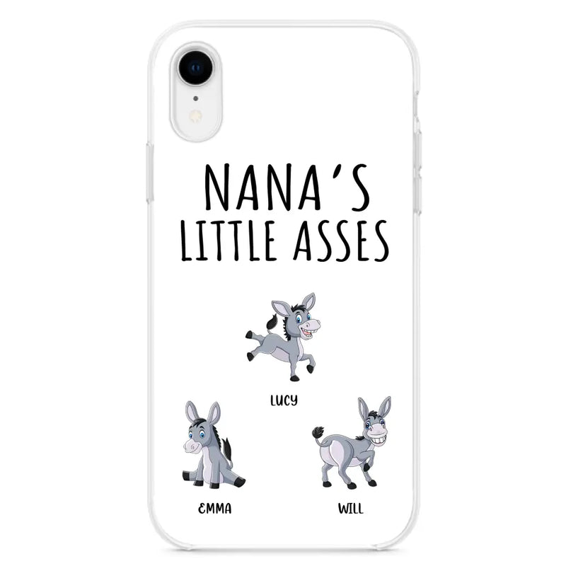 Personalized Donkeys Phone Case - Gift Idea For Family/Grandma/Papa - Up to 12 Donkeys - Case For iPhone/Samsung - Boss's Pain In The Asses