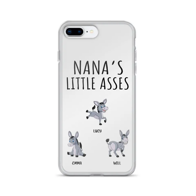 Personalized Donkeys Phone Case - Gift Idea For Family/Grandma/Papa - Up to 12 Donkeys - Case For iPhone/Samsung - Boss's Pain In The Asses