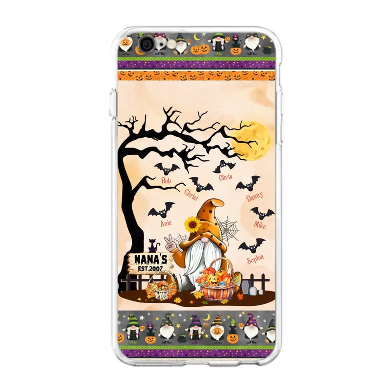 Personalized Boo Grandma Phone Case - Halloween Gift For Grandma - Up to 7 Kids - Case For iPhone/Samsung