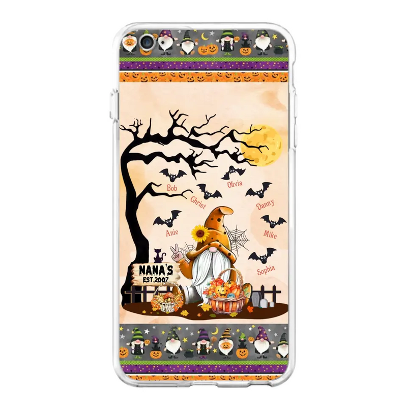 Personalized Boo Grandma Phone Case - Halloween Gift For Grandma - Up to 7 Kids - Case For iPhone/Samsung