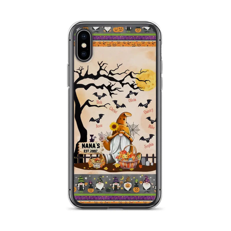 Personalized Boo Grandma Phone Case - Halloween Gift For Grandma - Up to 7 Kids - Case For iPhone/Samsung