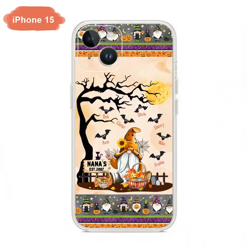 Personalized Boo Grandma Phone Case - Halloween Gift For Grandma - Up to 7 Kids - Case For iPhone/Samsung