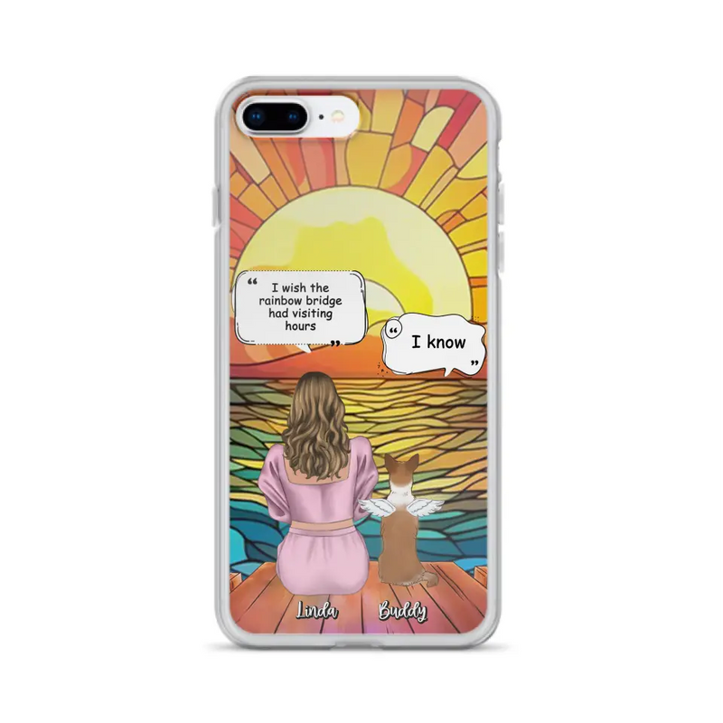 Personalized Memorial Dog Phone Case - Up to 4 Dogs - Memorial Gift Idea For Dog Owners - Case for iPhone/Samsung