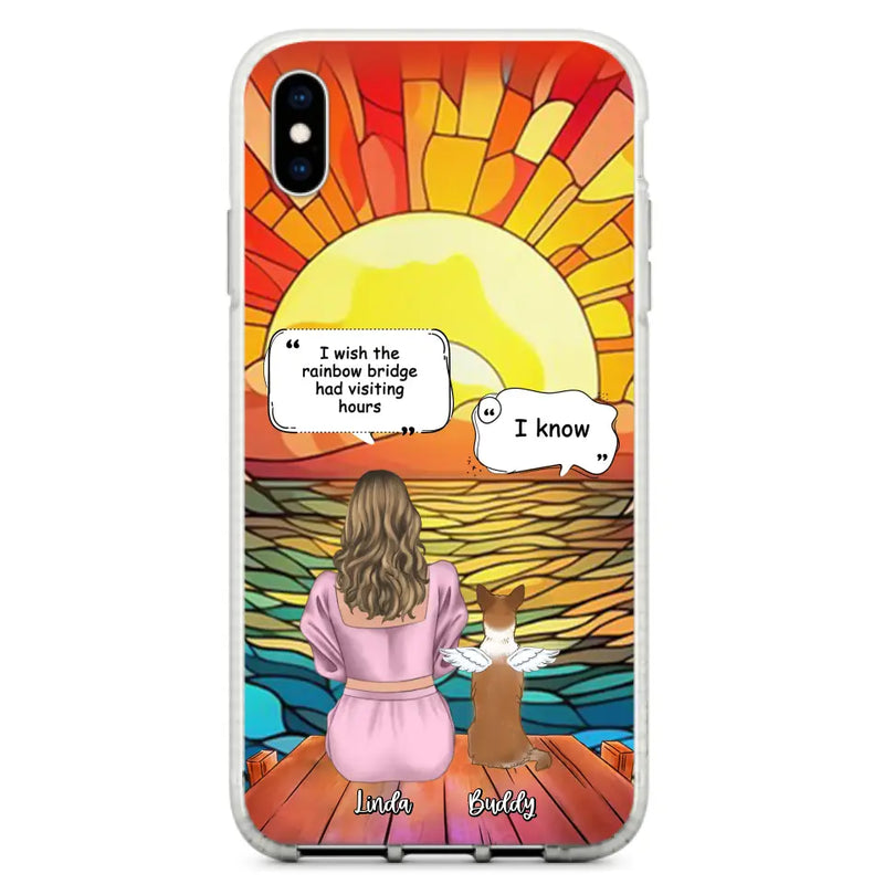 Personalized Memorial Dog Phone Case - Up to 4 Dogs - Memorial Gift Idea For Dog Owners - Case for iPhone/Samsung