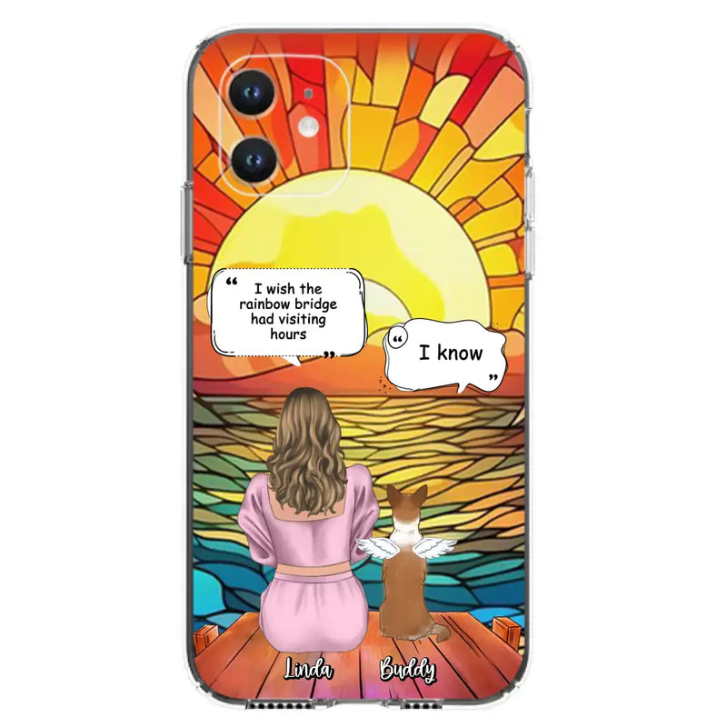 Personalized Memorial Dog Phone Case - Up to 4 Dogs - Memorial Gift Idea For Dog Owners - Case for iPhone/Samsung
