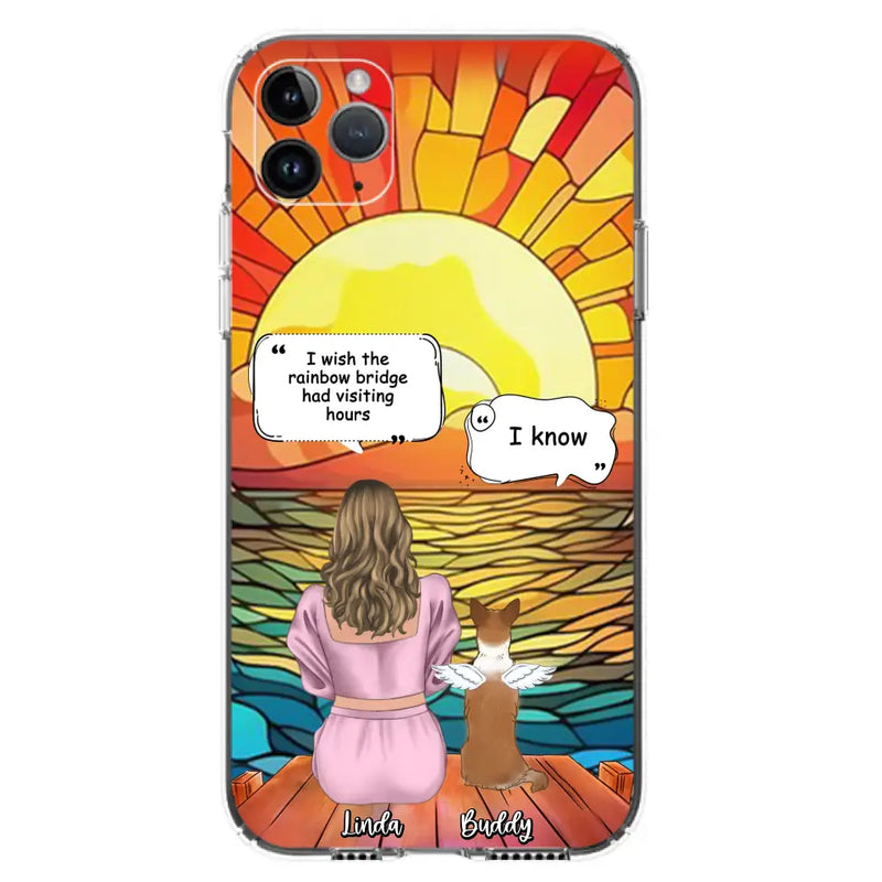 Personalized Memorial Dog Phone Case - Up to 4 Dogs - Memorial Gift Idea For Dog Owners - Case for iPhone/Samsung