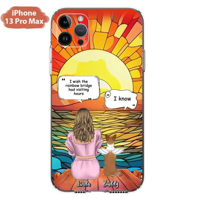 Personalized Memorial Dog Phone Case - Up to 4 Dogs - Memorial Gift Idea For Dog Owners - Case for iPhone/Samsung