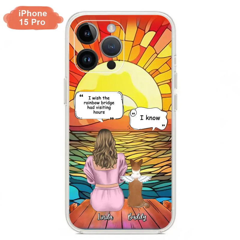 Personalized Memorial Dog Phone Case - Up to 4 Dogs - Memorial Gift Idea For Dog Owners - Case for iPhone/Samsung