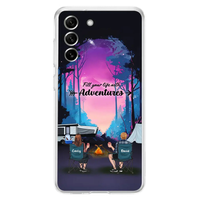 Personalized Camping Phone Case - Full Option - Best Gift For Camping Lovers - Fill Your Life With Adventures - Case For iPhone/Samsung