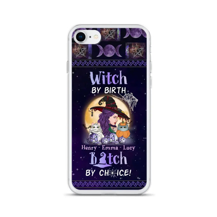 Personalized Witch Mom Phone Case - Gift Idea For Halloween/Witch/Pet Lovers - Witch By Birth Bitch By Choice - Case For iPhone/Samsung