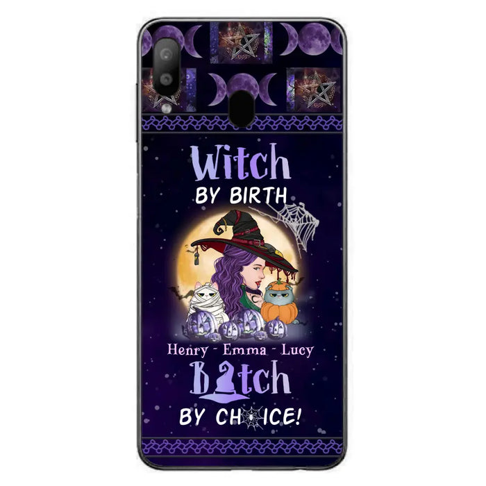 Personalized Witch Mom Phone Case - Gift Idea For Halloween/Witch/Pet Lovers - Witch By Birth Bitch By Choice - Case For iPhone/Samsung