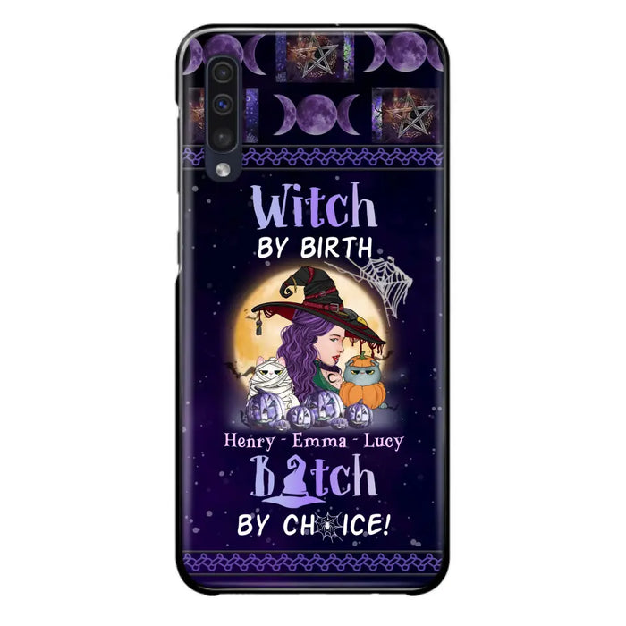 Personalized Witch Mom Phone Case - Gift Idea For Halloween/Witch/Pet Lovers - Witch By Birth Bitch By Choice - Case For iPhone/Samsung