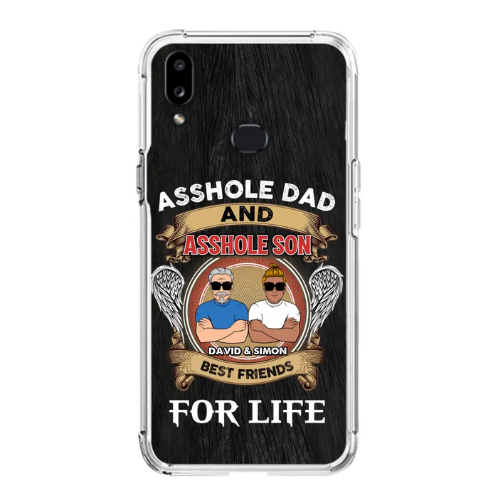 Custom Personalized Dad And Son Phone Case - Funny Gift Idea for Dad from Son - Asshole Dad And Asshole Son Best Friends For Life - Case for iPhone/Samsung