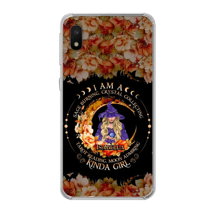 Personalized Witch Phone Case - Gift Idea For Halloween - I Am A Sage Burning, Crystal Collecting, Tarot Reading, Moon Admiring Kinda Girl - Cases For iPhone/Samsung