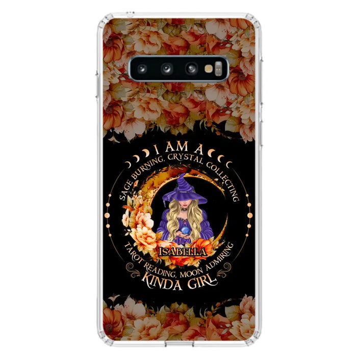 Personalized Witch Phone Case - Gift Idea For Halloween - I Am A Sage Burning, Crystal Collecting, Tarot Reading, Moon Admiring Kinda Girl - Cases For iPhone/Samsung