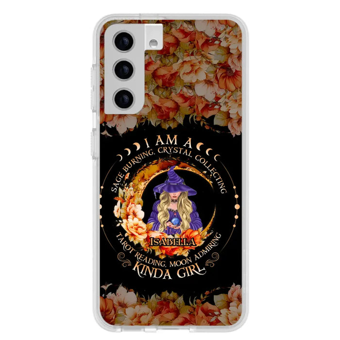 Personalized Witch Phone Case - Gift Idea For Halloween - I Am A Sage Burning, Crystal Collecting, Tarot Reading, Moon Admiring Kinda Girl - Cases For iPhone/Samsung