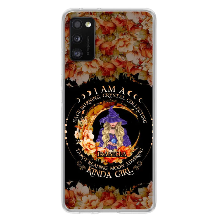 Personalized Witch Phone Case - Gift Idea For Halloween - I Am A Sage Burning, Crystal Collecting, Tarot Reading, Moon Admiring Kinda Girl - Cases For iPhone/Samsung