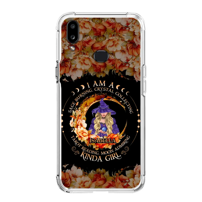 Personalized Witch Phone Case - Gift Idea For Halloween - I Am A Sage Burning, Crystal Collecting, Tarot Reading, Moon Admiring Kinda Girl - Cases For iPhone/Samsung