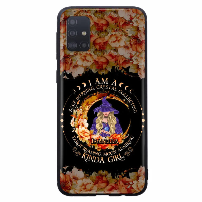 Personalized Witch Phone Case - Gift Idea For Halloween - I Am A Sage Burning, Crystal Collecting, Tarot Reading, Moon Admiring Kinda Girl - Cases For iPhone/Samsung