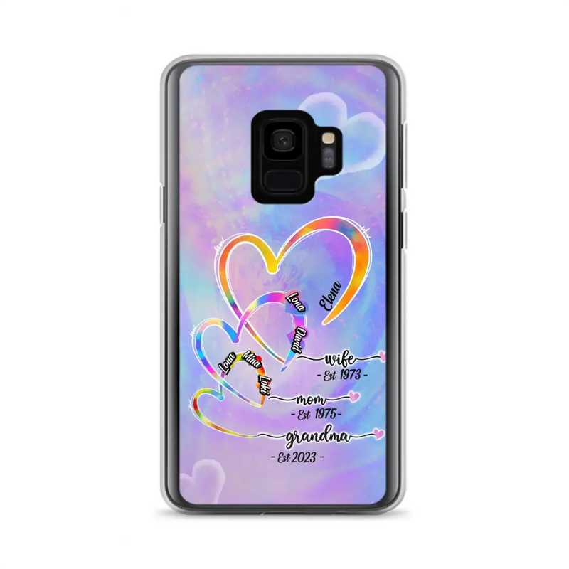 Personalized Mom Phone Case - Gift Idea For Mom/Grandma - Up to 4 Children/5 Grandchildren - Cases For iPhone/Samsung