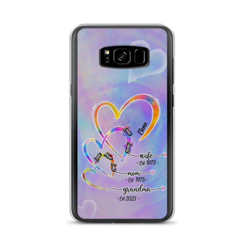 Personalized Mom Phone Case - Gift Idea For Mom/Grandma - Up to 4 Children/5 Grandchildren - Cases For iPhone/Samsung