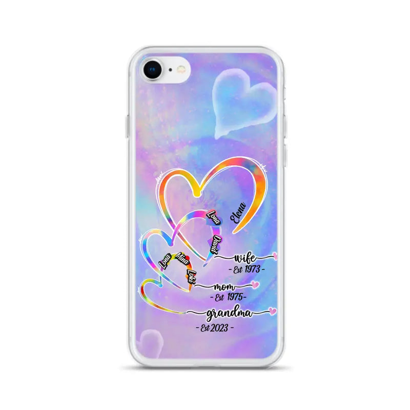Personalized Mom Phone Case - Gift Idea For Mom/Grandma - Up to 4 Children/5 Grandchildren - Cases For iPhone/Samsung
