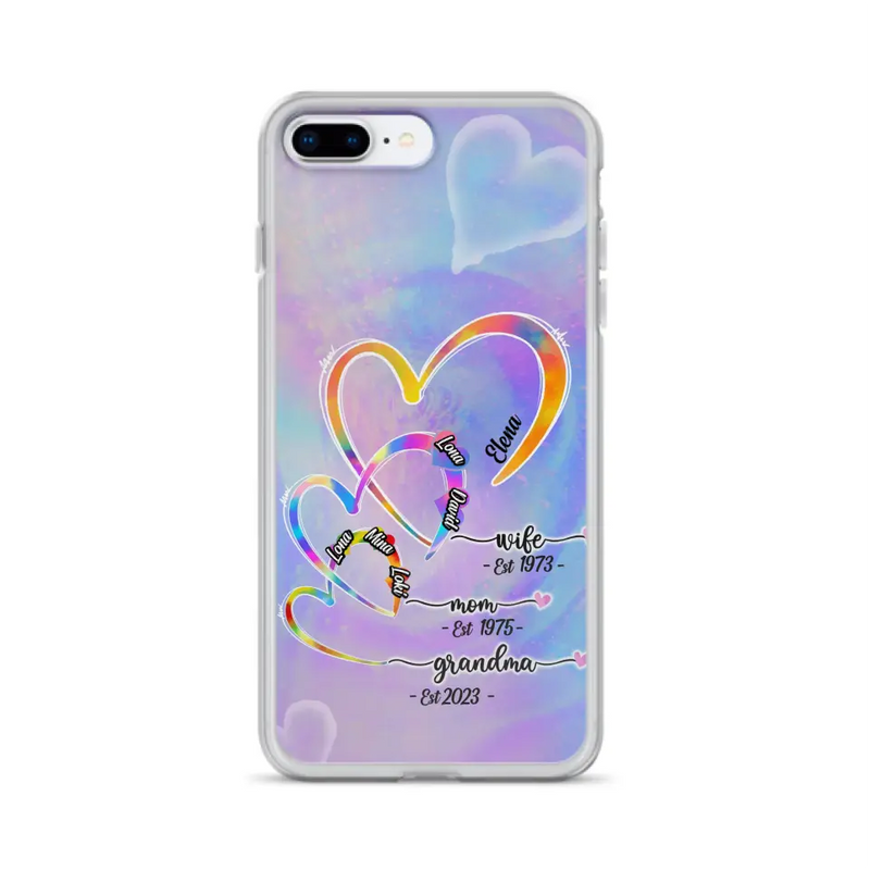 Personalized Mom Phone Case - Gift Idea For Mom/Grandma - Up to 4 Children/5 Grandchildren - Cases For iPhone/Samsung