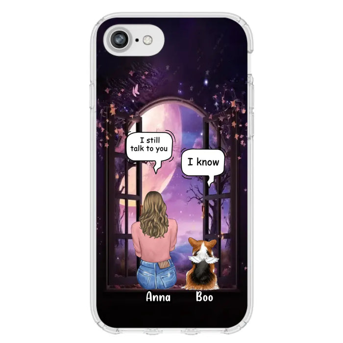 Custom Personalized Memorial Pet Phone Case - Upto 4 Dogs/Cats/Rabbits - Memorial Gift Idea for Dog/Cat/Rabbit Owners - Case For iPhone/Samsung