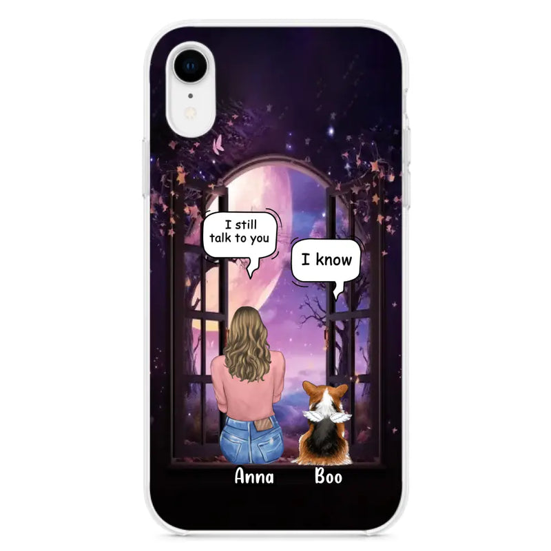 Personalized Memorial Pet Phone Case - Up to 4 Dogs/Cats/Rabbits - Memorial Gift Idea for Dog/Cat/Rabbit Owners - Case For iPhone/Samsung