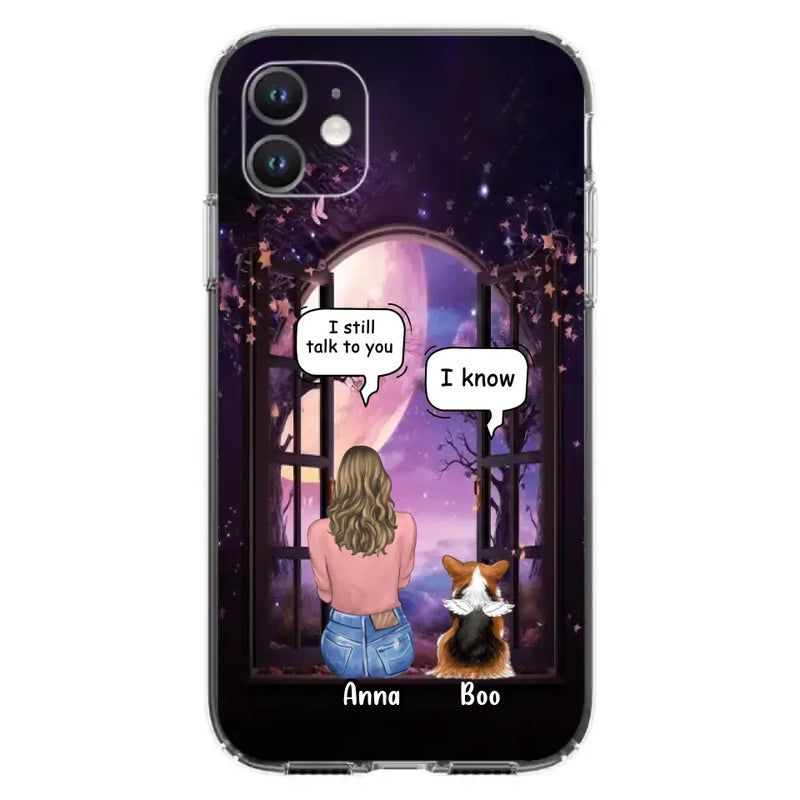 Personalized Memorial Pet Phone Case - Up to 4 Dogs/Cats/Rabbits - Memorial Gift Idea for Dog/Cat/Rabbit Owners - Case For iPhone/Samsung