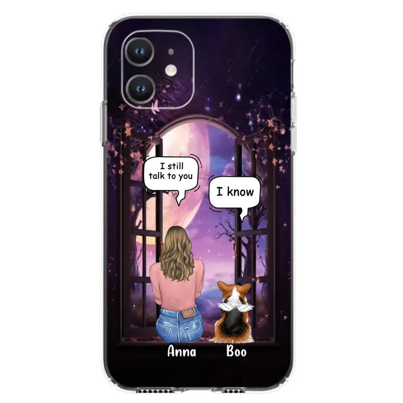 Personalized Memorial Pet Phone Case - Up to 4 Dogs/Cats/Rabbits - Memorial Gift Idea for Dog/Cat/Rabbit Owners - Case For iPhone/Samsung