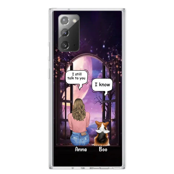 Custom Personalized Memorial Pet Phone Case - Upto 4 Dogs/Cats/Rabbits - Memorial Gift Idea for Dog/Cat/Rabbit Owners - Case For iPhone/Samsung