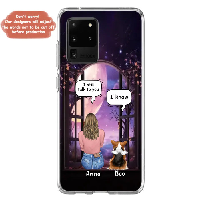 Custom Personalized Memorial Pet Phone Case - Upto 4 Dogs/Cats/Rabbits - Memorial Gift Idea for Dog/Cat/Rabbit Owners - Case For iPhone/Samsung