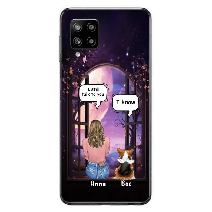 Custom Personalized Memorial Pet Phone Case - Upto 4 Dogs/Cats/Rabbits - Memorial Gift Idea for Dog/Cat/Rabbit Owners - Case For iPhone/Samsung