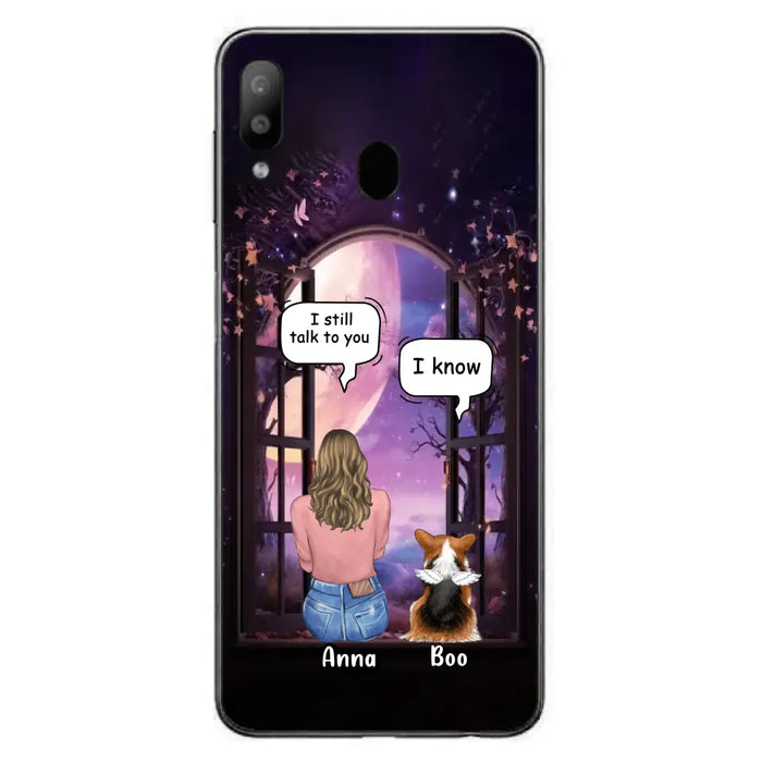 Custom Personalized Memorial Pet Phone Case - Upto 4 Dogs/Cats/Rabbits - Memorial Gift Idea for Dog/Cat/Rabbit Owners - Case For iPhone/Samsung