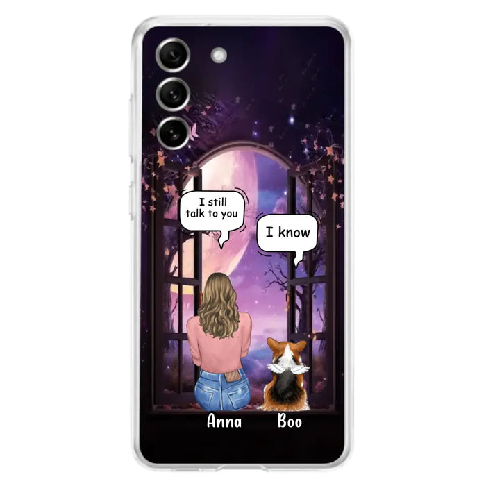 Custom Personalized Memorial Pet Phone Case - Upto 4 Dogs/Cats/Rabbits - Memorial Gift Idea for Dog/Cat/Rabbit Owners - Case For iPhone/Samsung