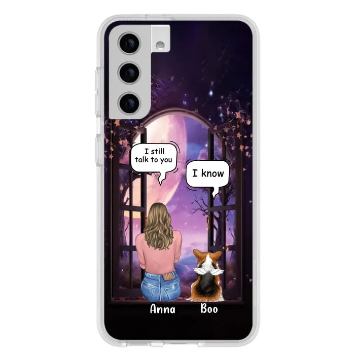 Custom Personalized Memorial Pet Phone Case - Upto 4 Dogs/Cats/Rabbits - Memorial Gift Idea for Dog/Cat/Rabbit Owners - Case For iPhone/Samsung