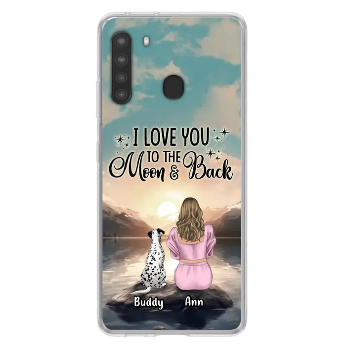 Personalized Dog Mom Phone Case - Gift for Dog Lovers - Upto 6 Dogs for iPhone/Samsung