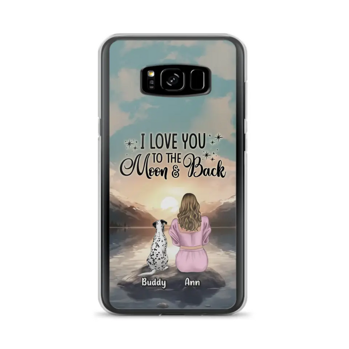 Personalized Dog Mom Phone Case - Gift for Dog Lovers - Upto 6 Dogs for iPhone/Samsung