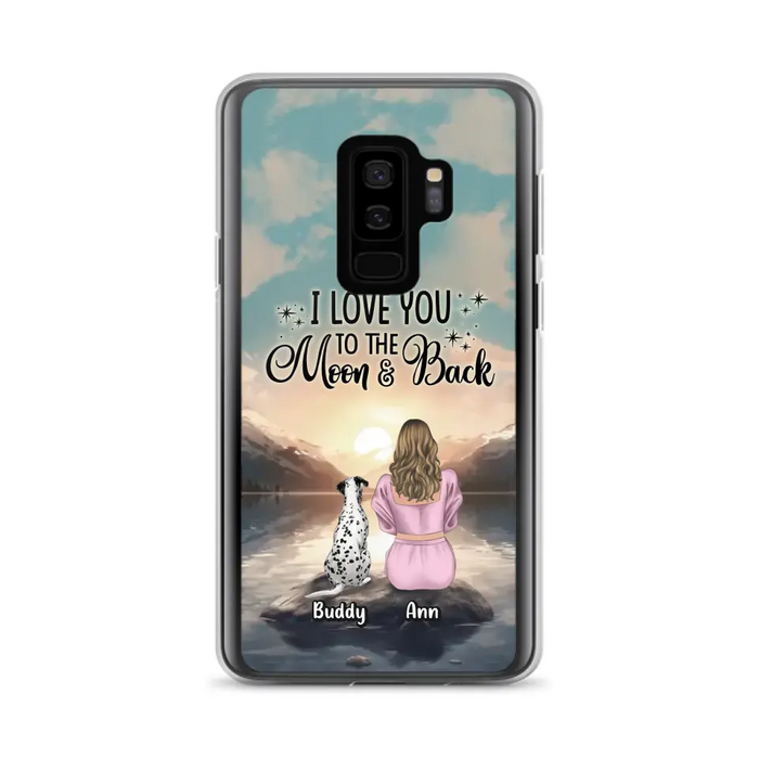 Personalized Dog Mom Phone Case - Gift for Dog Lovers - Upto 6 Dogs for iPhone/Samsung