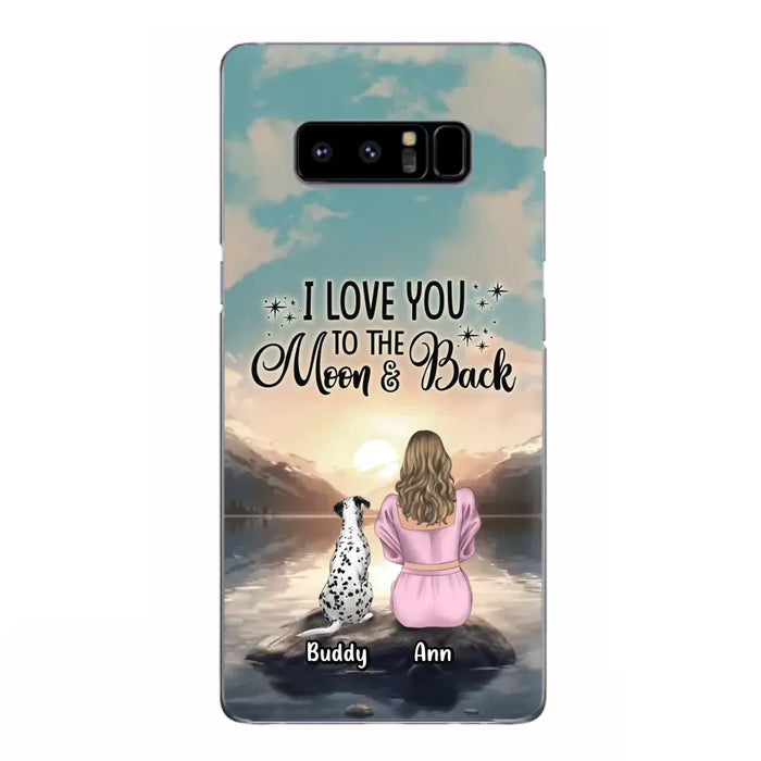 Personalized Dog Mom Phone Case - Gift for Dog Lovers - Upto 6 Dogs for iPhone/Samsung