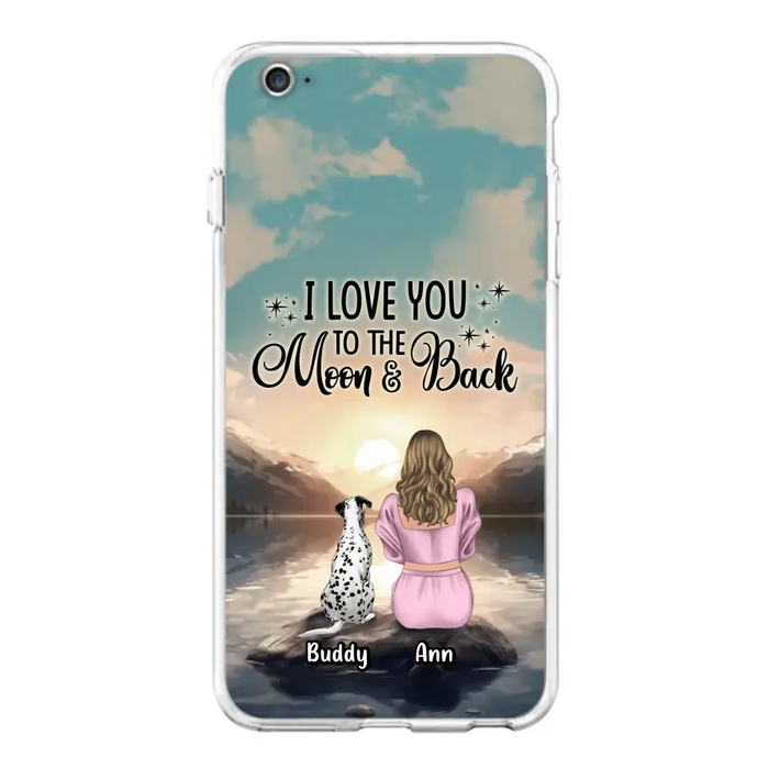 Personalized Dog Mom Phone Case - Gift for Dog Lovers - Upto 6 Dogs for iPhone/Samsung