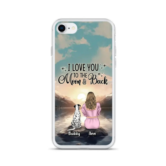 Personalized Dog Mom Phone Case - Gift for Dog Lovers - Upto 6 Dogs for iPhone/Samsung