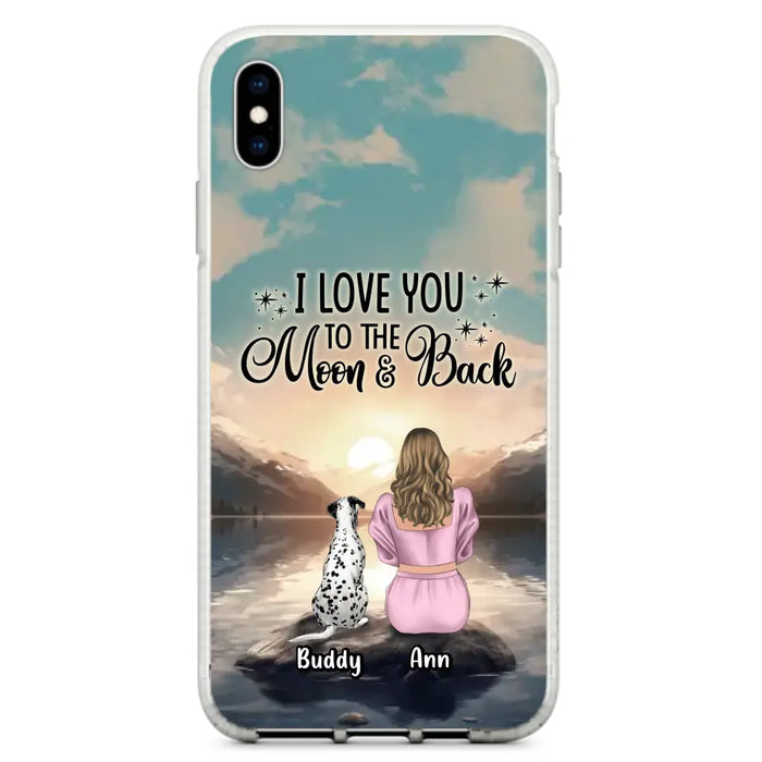 Personalized Dog Mom Phone Case - Gift for Dog Lovers - Upto 6 Dogs for iPhone/Samsung