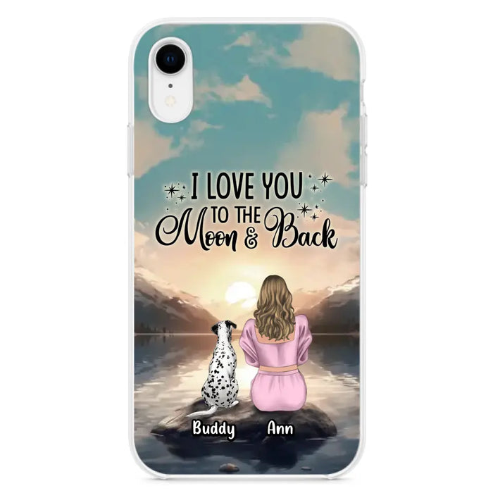 Personalized Dog Mom Phone Case - Gift for Dog Lovers - Upto 6 Dogs for iPhone/Samsung