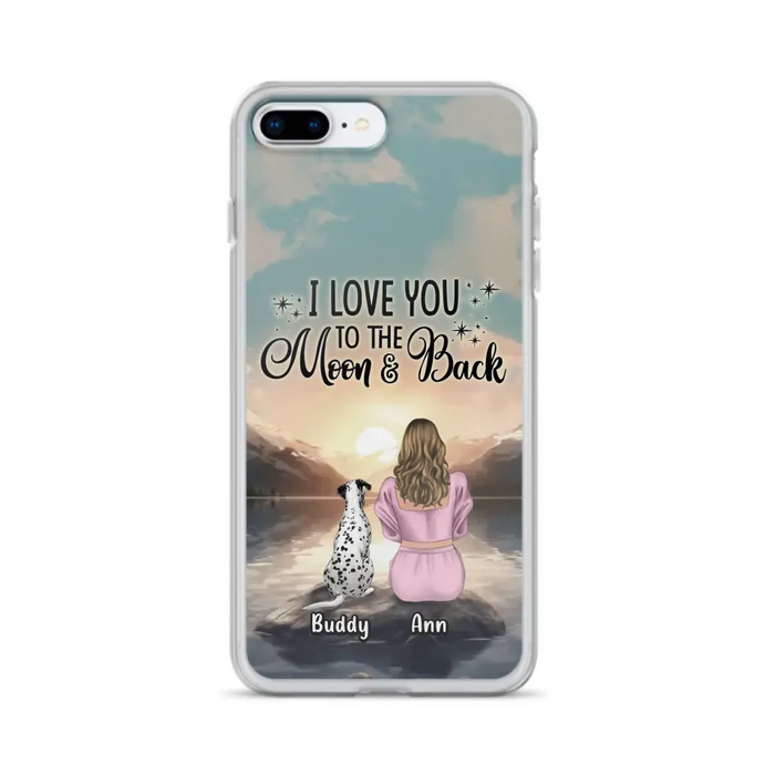 Personalized Dog Mom Phone Case - Gift for Dog Lovers - Upto 6 Dogs for iPhone/Samsung