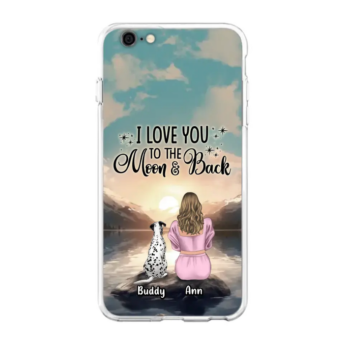 Personalized Dog Mom Phone Case - Gift for Dog Lovers - Upto 6 Dogs for iPhone/Samsung