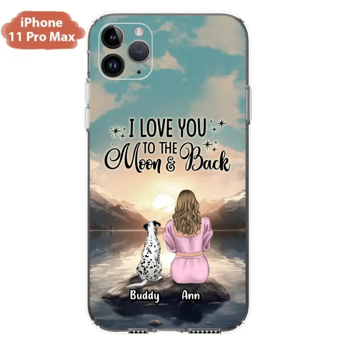 Personalized Dog Mom Phone Case - Gift for Dog Lovers - Upto 6 Dogs for iPhone/Samsung