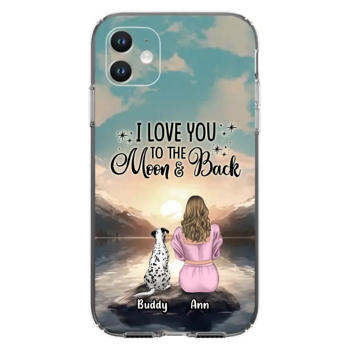 Personalized Dog Mom Phone Case - Gift for Dog Lovers - Upto 6 Dogs for iPhone/Samsung